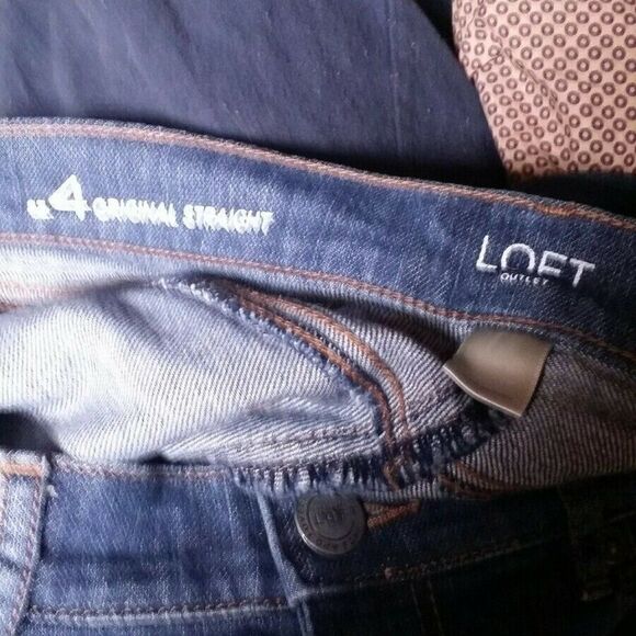 LOFT Size 4 Original Straight Cuffed Jeans - Picture 12 of 12